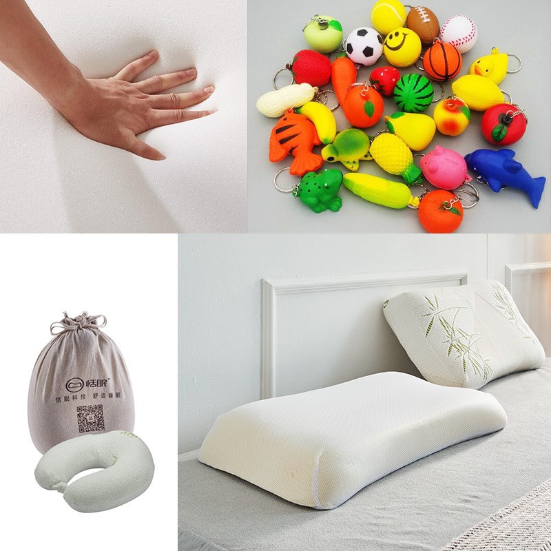 聚氨酯记忆棉慢回弹组合料AB聚醚聚氨酯软泡PU发泡胶枕头黑白料