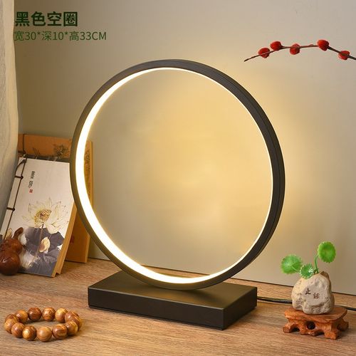 新中式台灯卧室床头灯简约现代复古轻奢客厅书房创意酒店遥控台灯