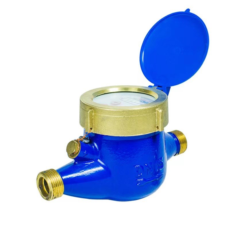 现货智能旋翼式干式外调机械水表家用多流束全铜壳自来水冷热计量