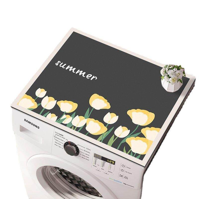 吸水通用滚筒洗衣机盖垫高级感卡通垫子桌布茶几盖布床头柜矽藻泥