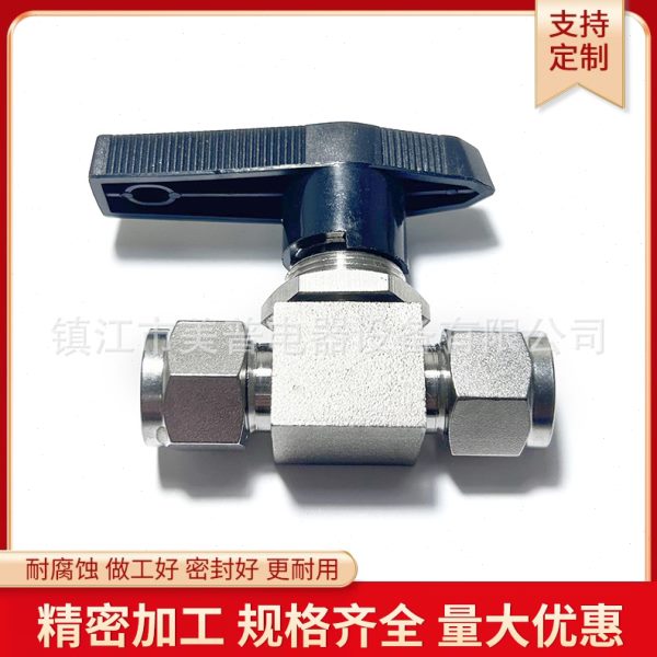 304/316不锈钢卡套球阀Q91SA仿美直通面板式球阀仪表开关气源球阀