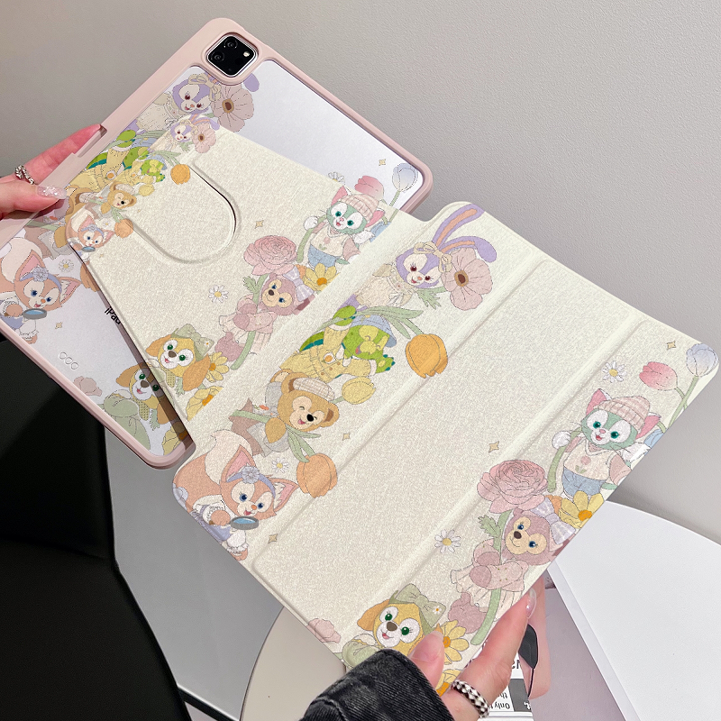 适用苹果ipad pro11保护套air平板带笔槽磁吸三折蚕丝纹全包翻盖式mini防弯防摔亚克力360度旋转iPad保护壳