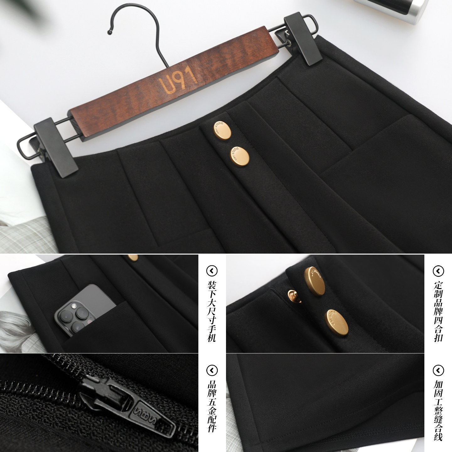 秋冬季短裤女士2026新款配靴子外穿黑色西装热裤弹力打底高腰靴裤