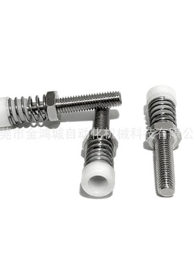 45钢肘夹配件肘夹用前端螺栓聚缩醛不锈钢弹簧防撞压块胶头 TGSPM
