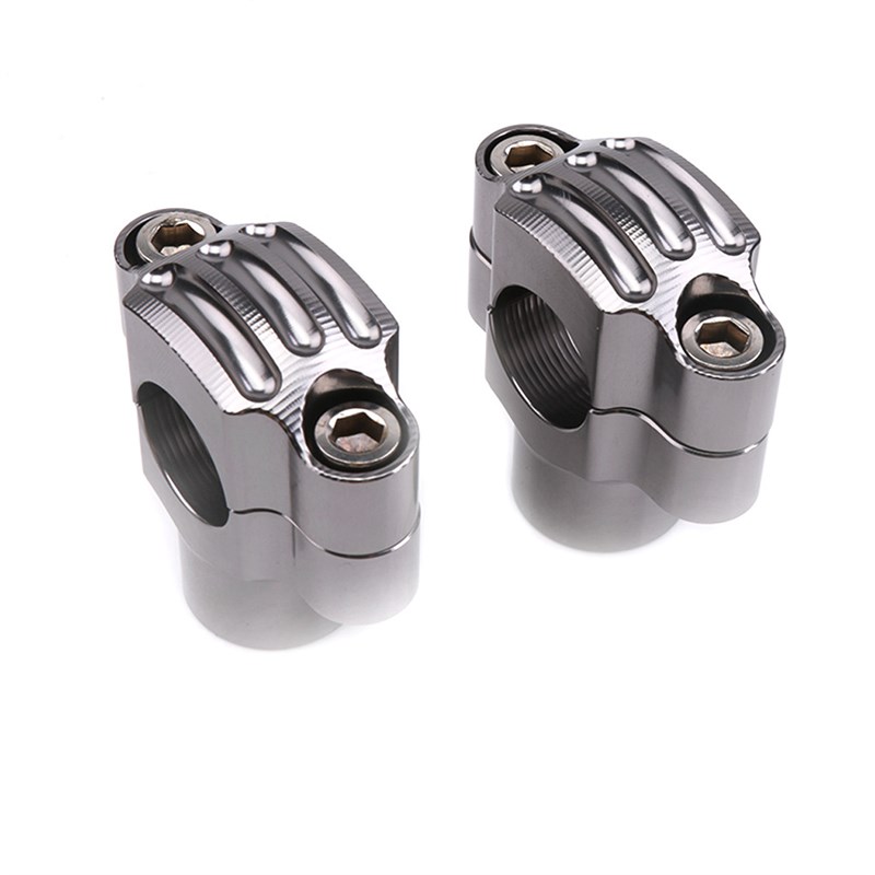 新款通用等径复古压码电摩改装 龙头车把压码方向固定压紧块22mm