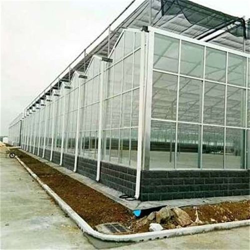 新型连栋实用型pc板玻璃温室大棚全自动控制钢管骨架设计智能温室