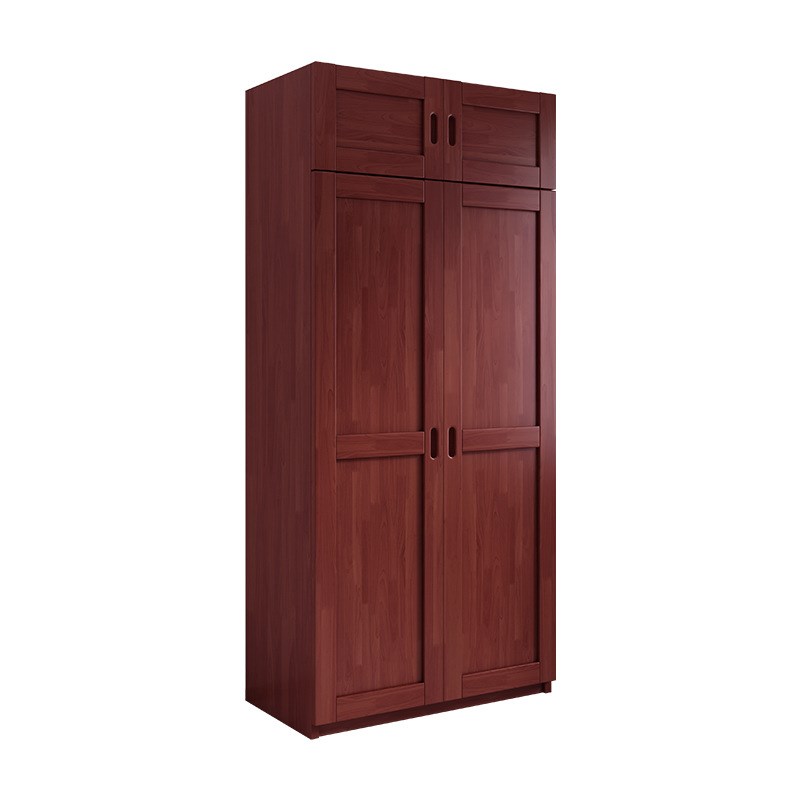 实木制式衣柜组合营具家具中式二门衣柜家用小户型宿舍对开衣橱