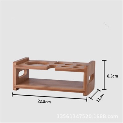 简约调酒架底座 木制鸡尾酒调酒器底座 调酒工具收纳展示木架