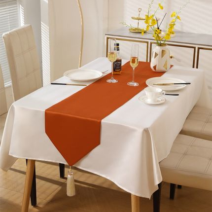 桌旗茶旗table runner长条茶桌布斗柜盖布派对简约风高级餐桌盖巾