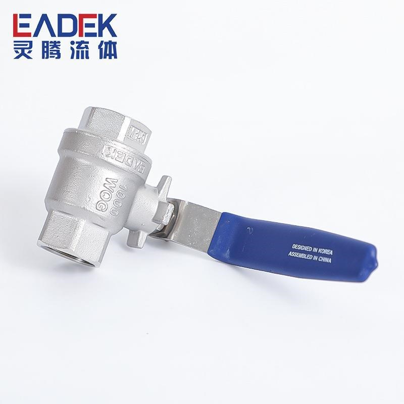 科技型不锈钢球阀二片式丝扣阀门水管开关球阀2PC螺纹接头4分6分