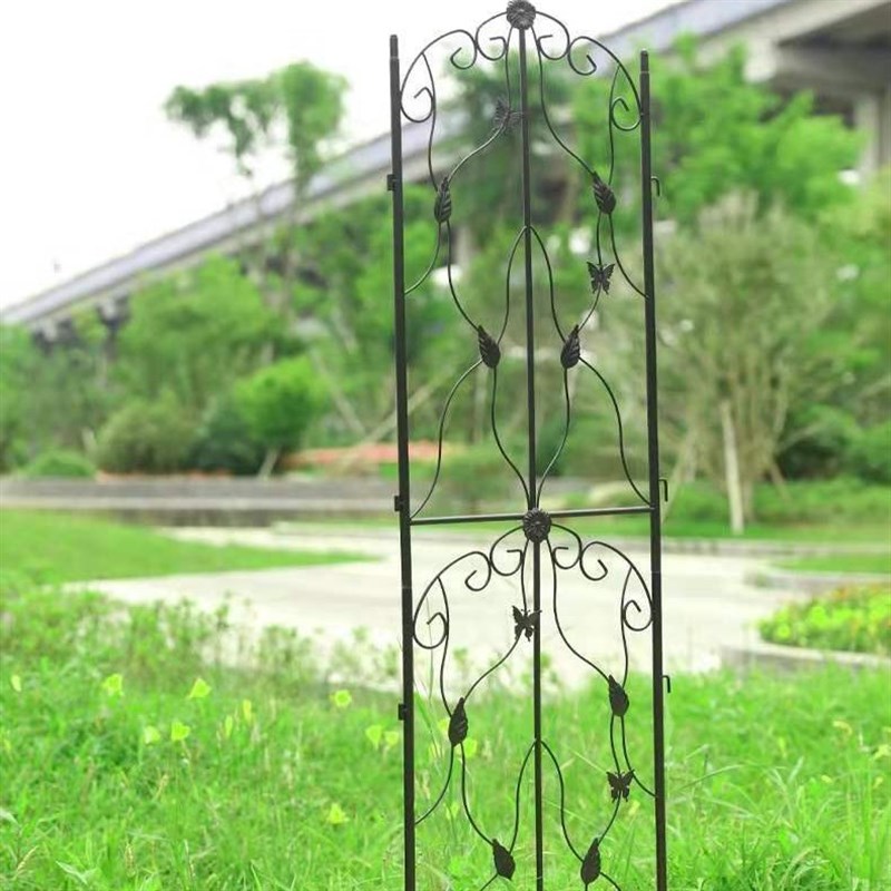 户外花园爬藤架铁艺做旧装饰屏风别墅庭院植物花架蔷薇月季攀爬架
