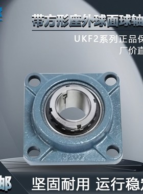 TR带方形座外球面球轴承UKF205 206 207 208 UKF305 306 307 318