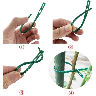 扎线鱼骨扎带diy造型园艺园林 爬藤植物固定线 塑料绑扎带捆绑