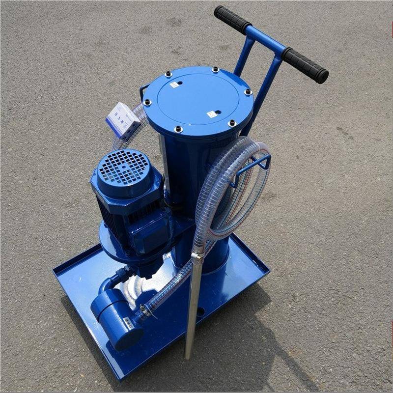 厂家出售LUC-手推滤油车电厂用液压油移动式小型滤油机