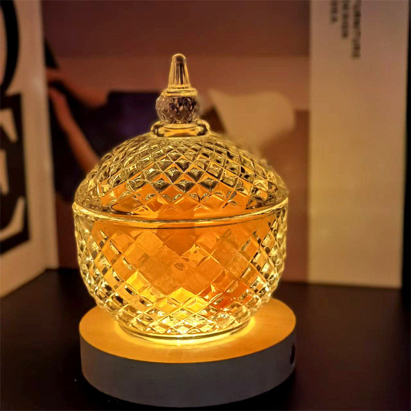 喜马拉雅盐灯卧室情侣情调气氛灯桌面净化灯香薰灯牀头睡眠小夜灯