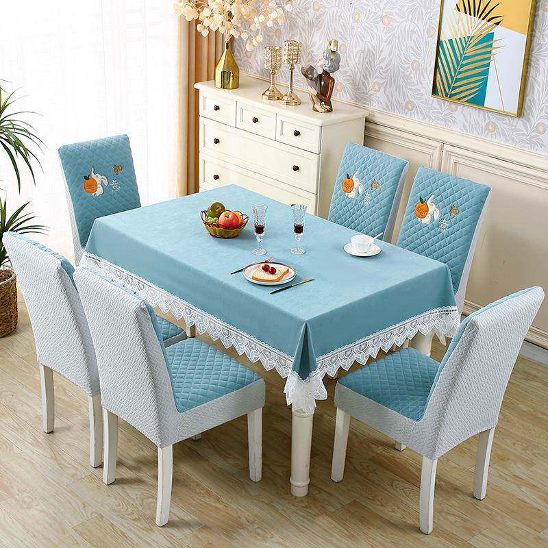 直背全包中式实木椅子套罩简约现代夹棉防滑餐桌布椅垫坐垫一体垫