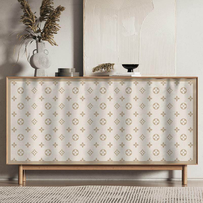 小柜子柜帘遮挡帘橱柜桌子下布帘子魔术贴遮丑帘免打孔杂物遮挡布