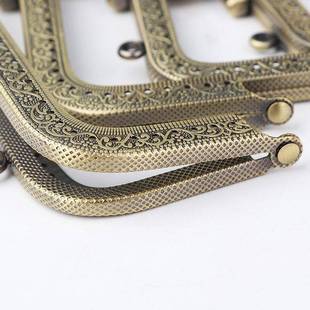 包包配件口金材料方形手工diy大小零钱包金口8.5厘米钩织20cm辅料