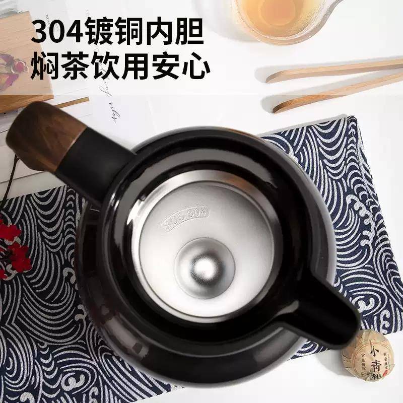 匡迪304不锈钢真空焖茶壶茶水分离泡茶壶大容量咖啡壶家用热水瓶