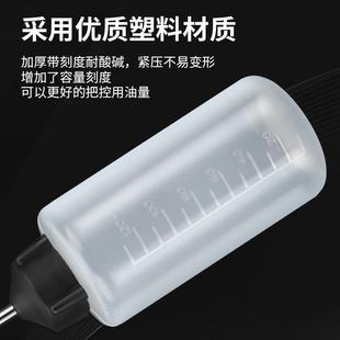 缝纫机油壶塑料尖嘴瓶家用长嘴润滑油空挤压瓶铁嘴机油加油工具