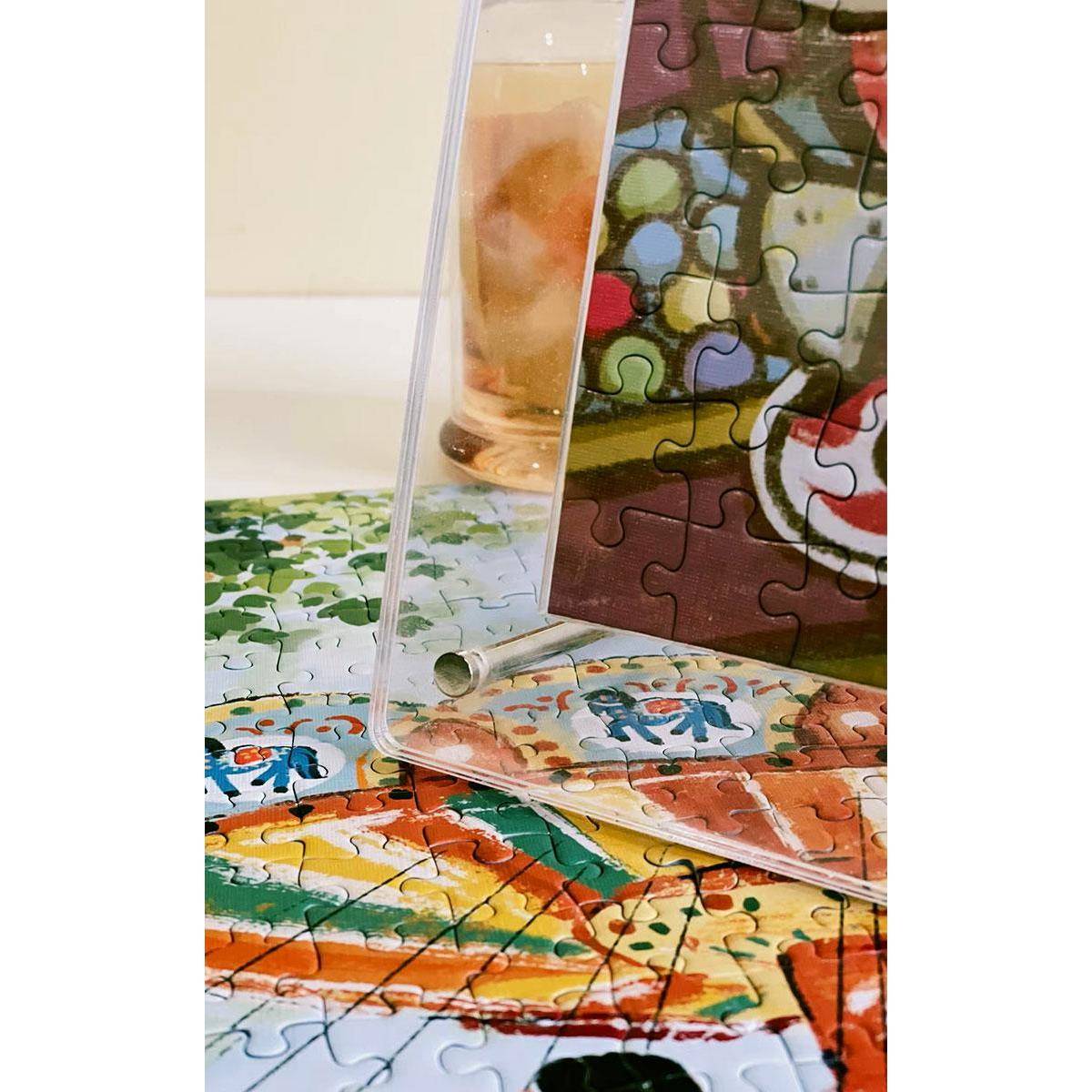 亚克力透明拼图相框画框50*701000片ensky挂墙摆台双面尺寸可定制