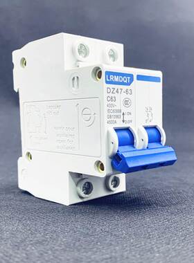 工厂直销空气开关小型断路器DZ47-63A空开家用保护器1P2P3P4P125A