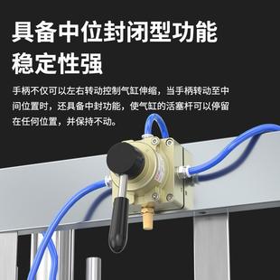 200D 气动开关手转阀手动阀HV 进两出气缸控制换向气阀手板阀02B