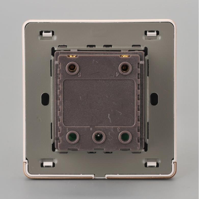 86型调光开关灯亮度无级调节器香槟金台灯调节开关220V隐蔽安装