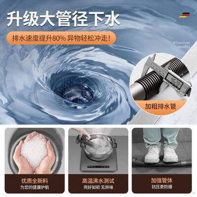 厨房洗菜盆下水管配件单槽套装洗碗池防反臭通用下水器排水管全套