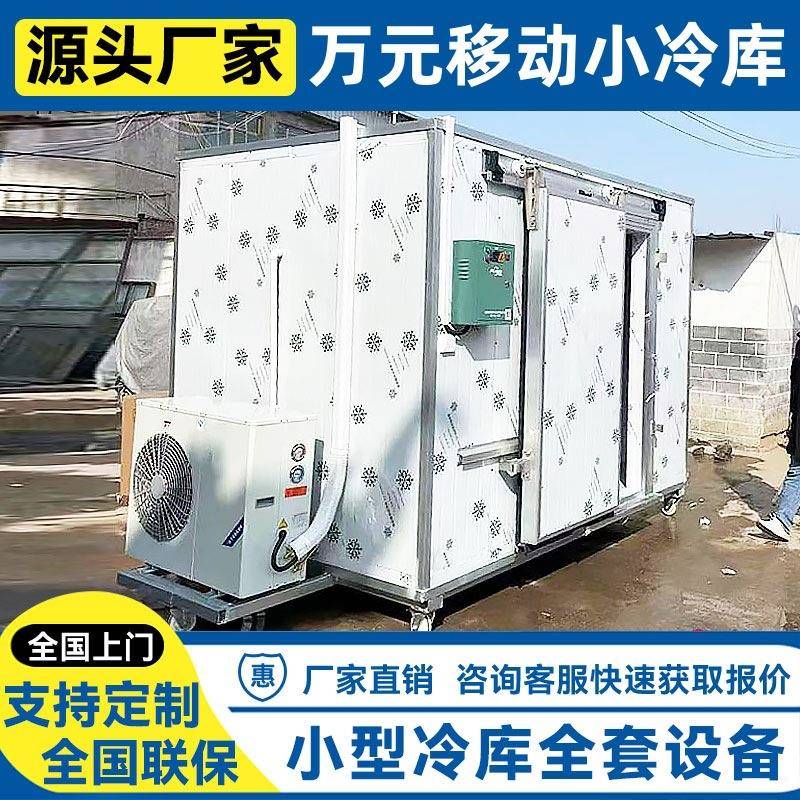 出口万元移动小冷库可移动小型冷库蔬菜保鲜肉类冷冻速冻库冷藏库