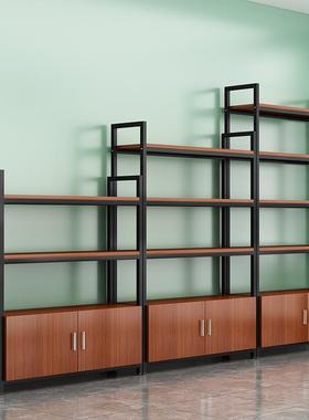 货架展示架钢木可调节多层落地置物架超市商品展示柜精品店陈列架