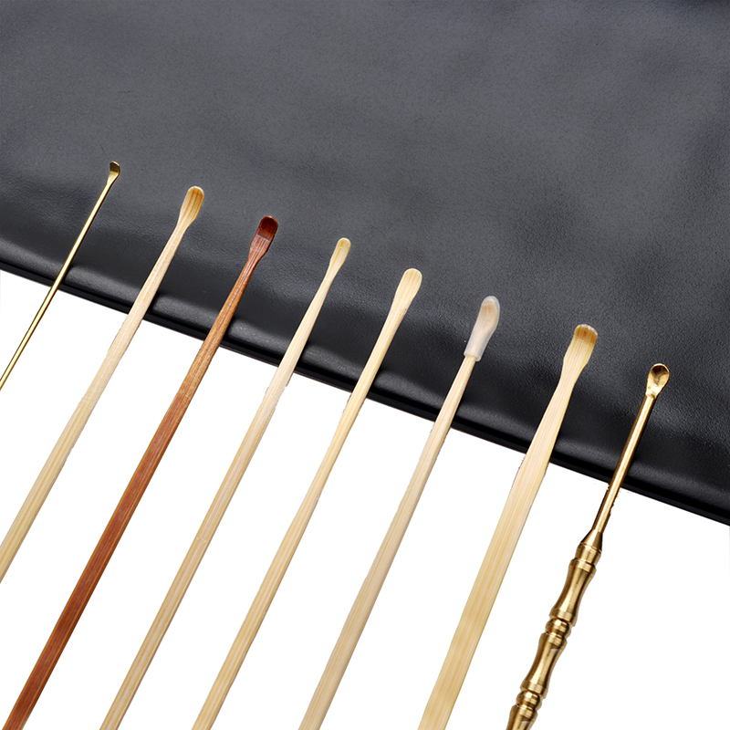 天艺技师采耳竹耳勺工具套装细头煤竹娃娃头木柄掏耳朵挖耳屎组合