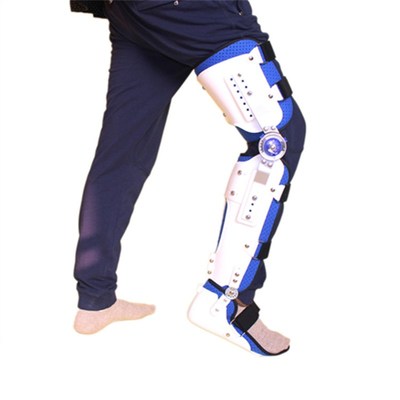 万康新款可调式膝踝足矫形器@小腿脚踝大腿骨折固定支具@腿部护具