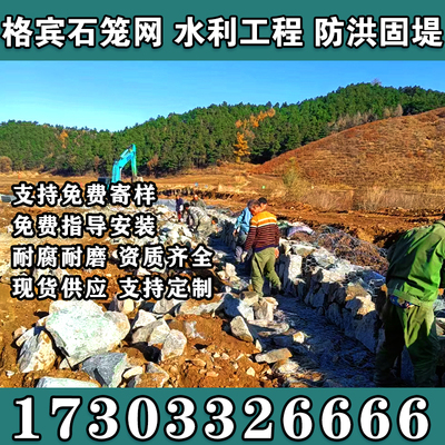 石笼网格宾网防洪防汛固滨笼