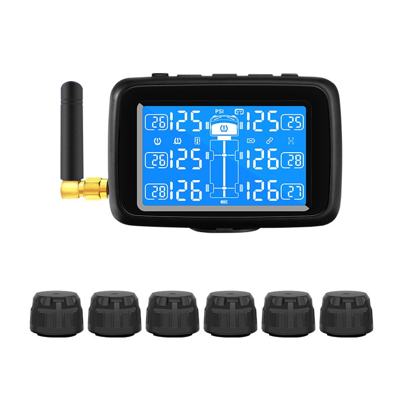 U901T货车客车卡车无线胎压监测系统胎压监测仪胎压计6轮TPMS