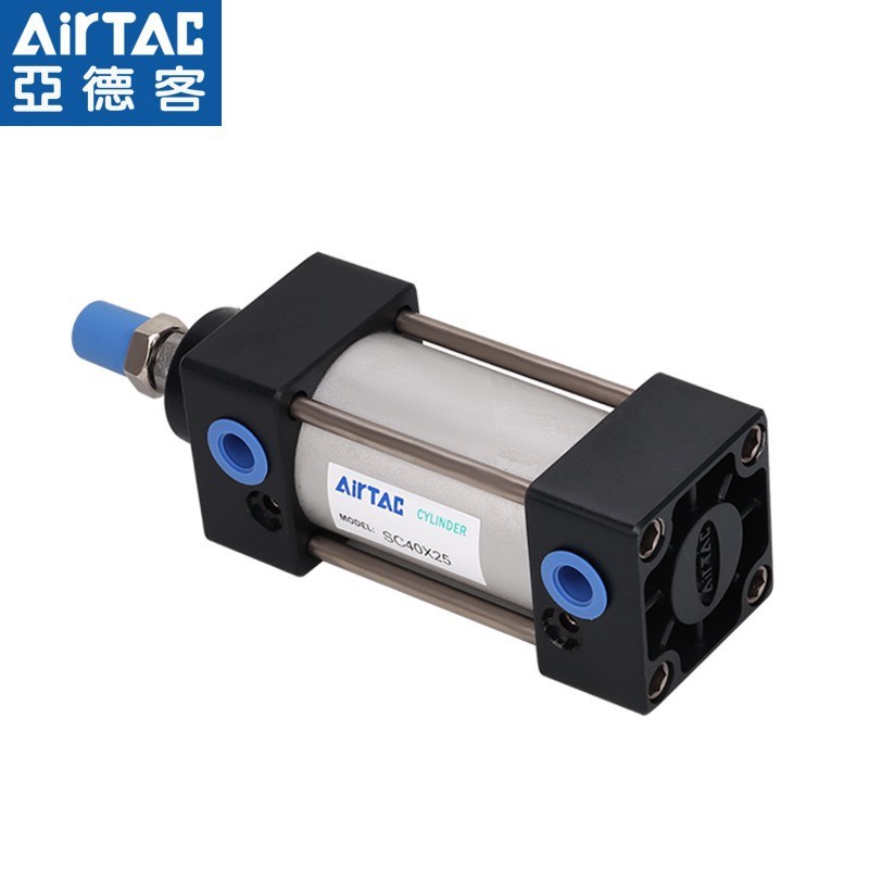 亚德客原装气动小型标准气缸大推力SC32X25X50X75X100X125X150