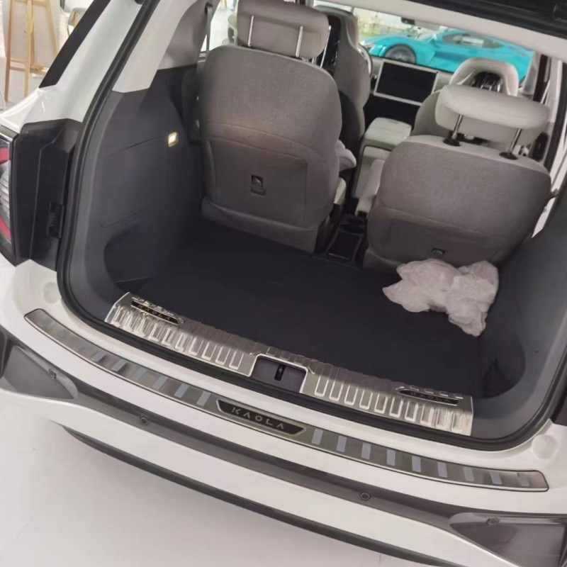 适用23款极狐考拉门槛条后护板保护条耐脏防刮不锈钢迎宾踏板