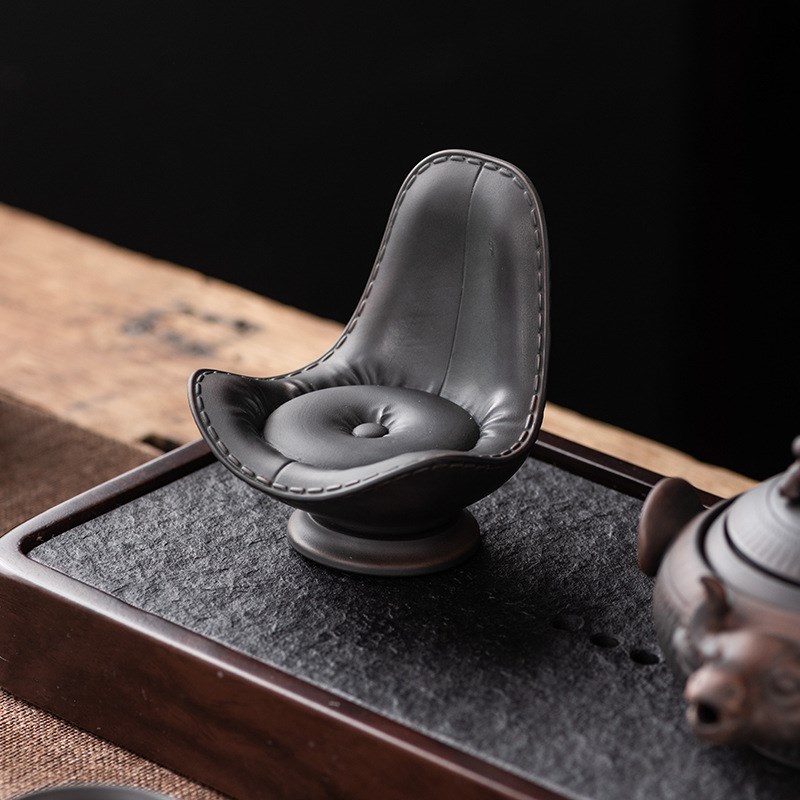 头把交椅【老板专属】茶宠摆件家用趣味茶玩创意茶道盖置盖托配件