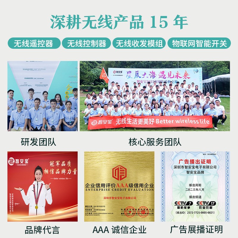 无线开关控制器12V/24直流电机正反转控制器学习码智能推杆控制板