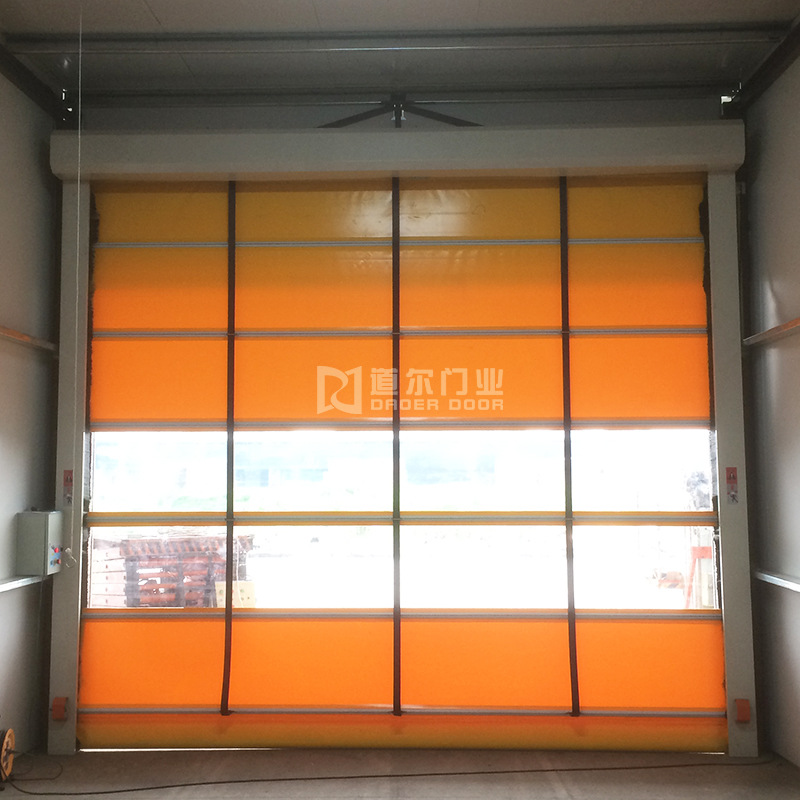 DEM-D500型钢质堆积门 工厂车间自动感应卷帘门 快速堆积卷帘门
