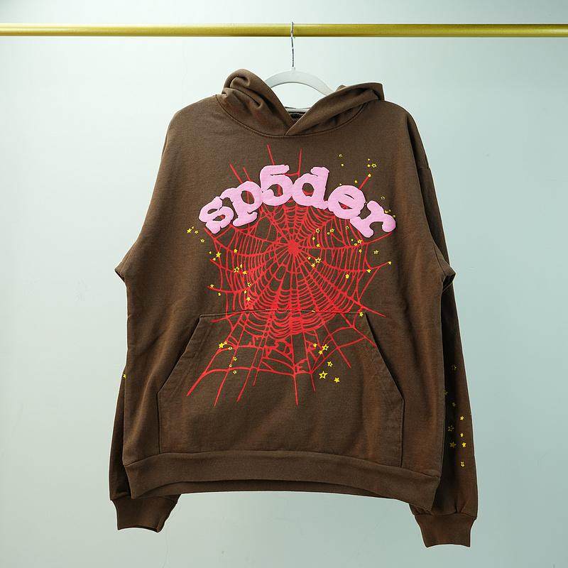 thumbnail for Curved brown pink foam print sweatshirt