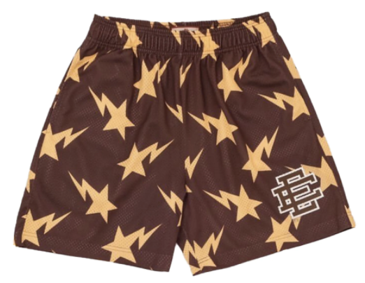 thumbnail for Lightning bolt print mesh shorts