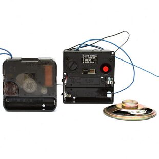 台湾太阳跳秒触点机芯报时挂钟配件石英钟表配程控音乐盒一体钟芯