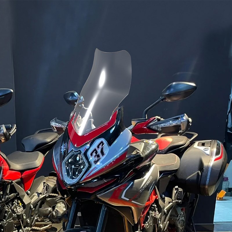 天飞仕适用于奥古斯塔TV800改装风挡EMV800加高挡风无损安装护胸