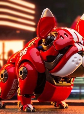 电竞桌面摆件科技感电竞桌搭摆件电竞房间装饰摆件氛围摆件斗牛犬