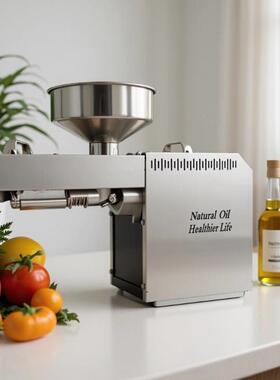 智能全不锈钢花生芝麻杏仁橄榄榨油机跨境贸易货源oilpress