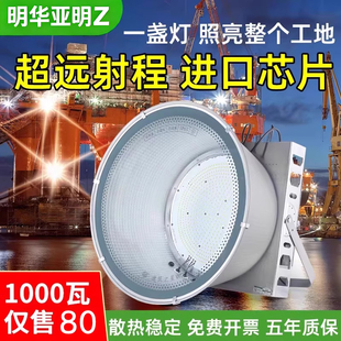 亚明led塔吊灯1000W工地照明2000瓦建筑工程户外防水探照投光大灯