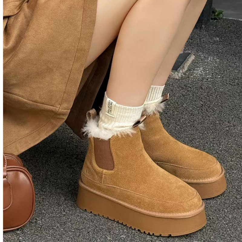 冬季加绒雪地靴女短靴