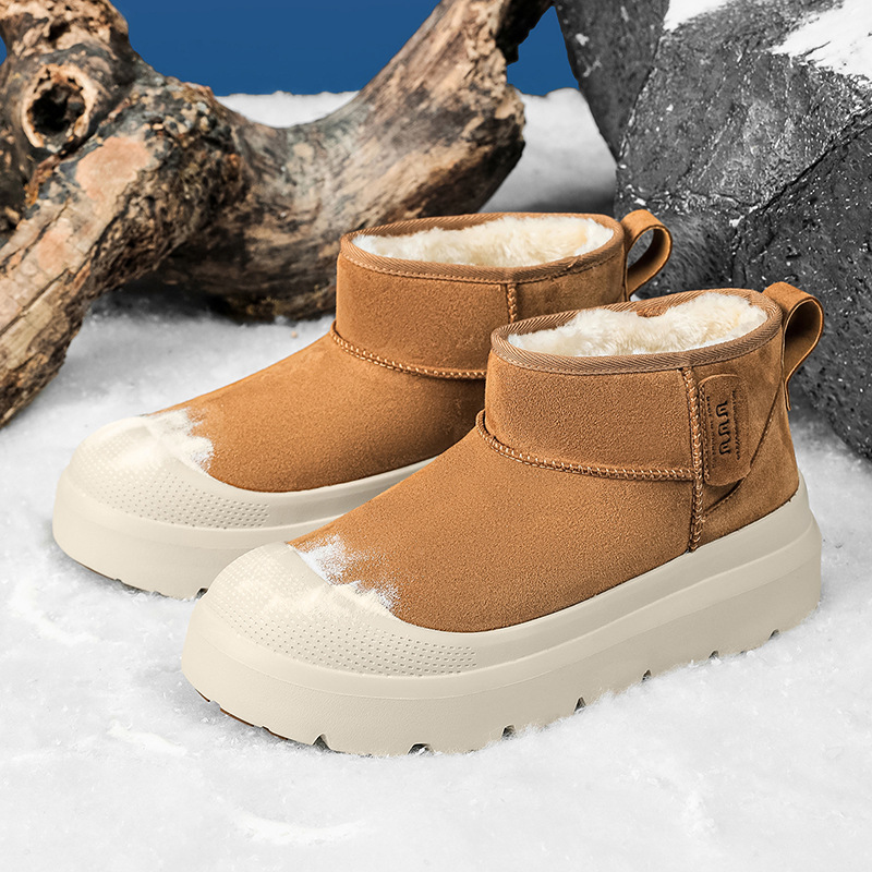 东北加绒棉鞋雪地靴短款