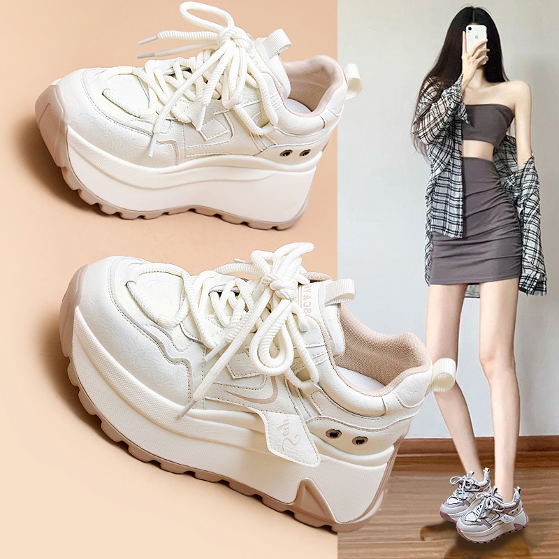 厚底老爹鞋女秋冬百搭小白鞋